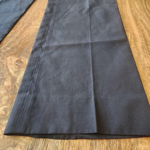 Prada Pants Womens IT 40 Black Straight Leg Dress Trousers Made in Italy Classic - Picture 2 of 13